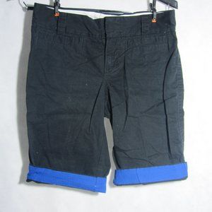Old Navy Mid-Rise Black Blue Bermuda Shorts 2